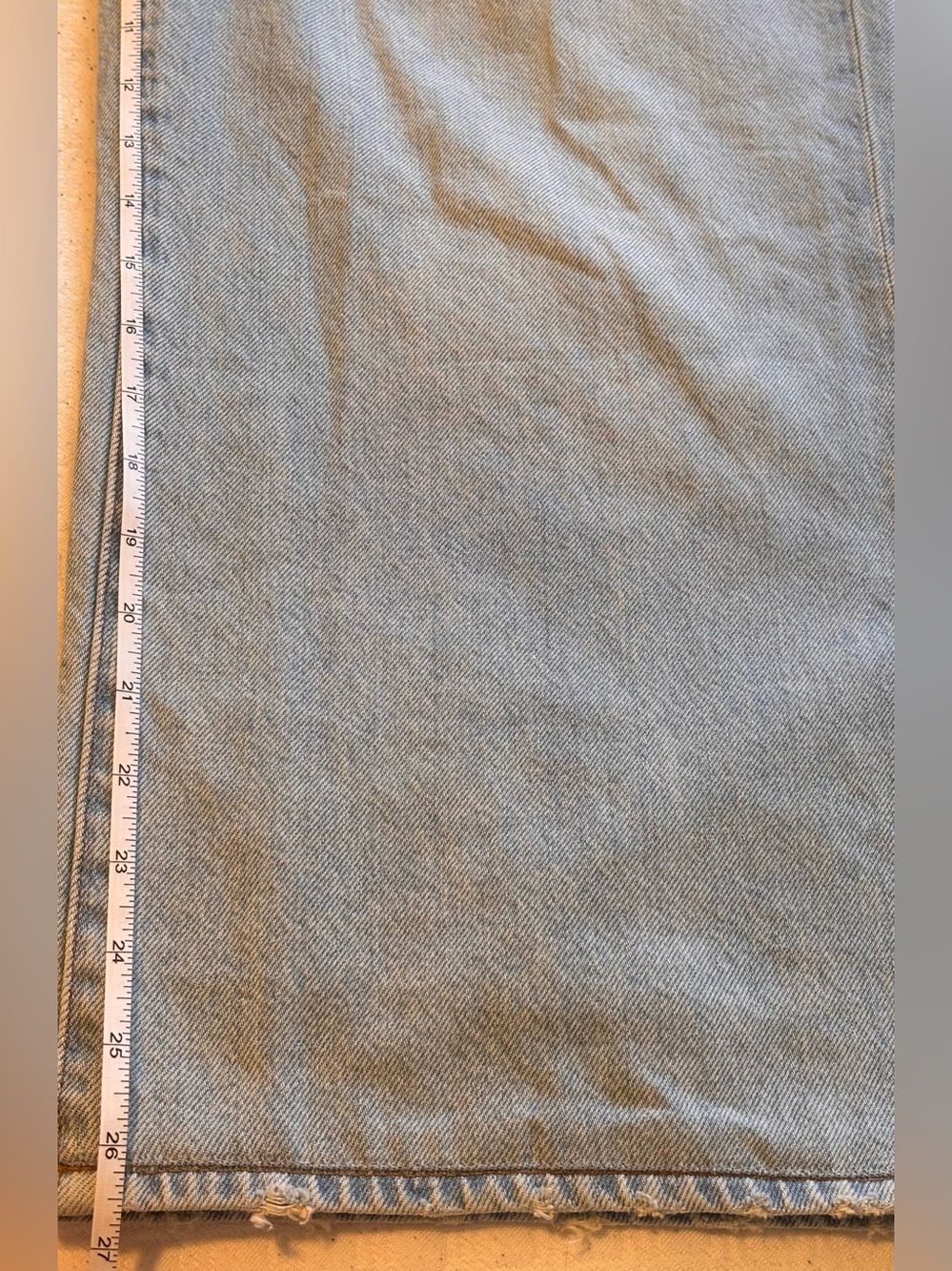 Madewell Superwide-Leg Jeans in Cather Wash Button-Front Edition Women’s Size 25 - Picture 14 of 15